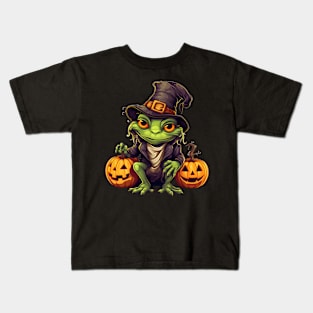 Frog Halloween Spooky Kids T-Shirt